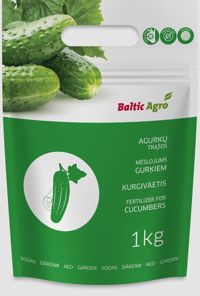 Baltic Agro Trąšos agurkams, 1 kg цена и информация | Birios trąšos | pigu.lt