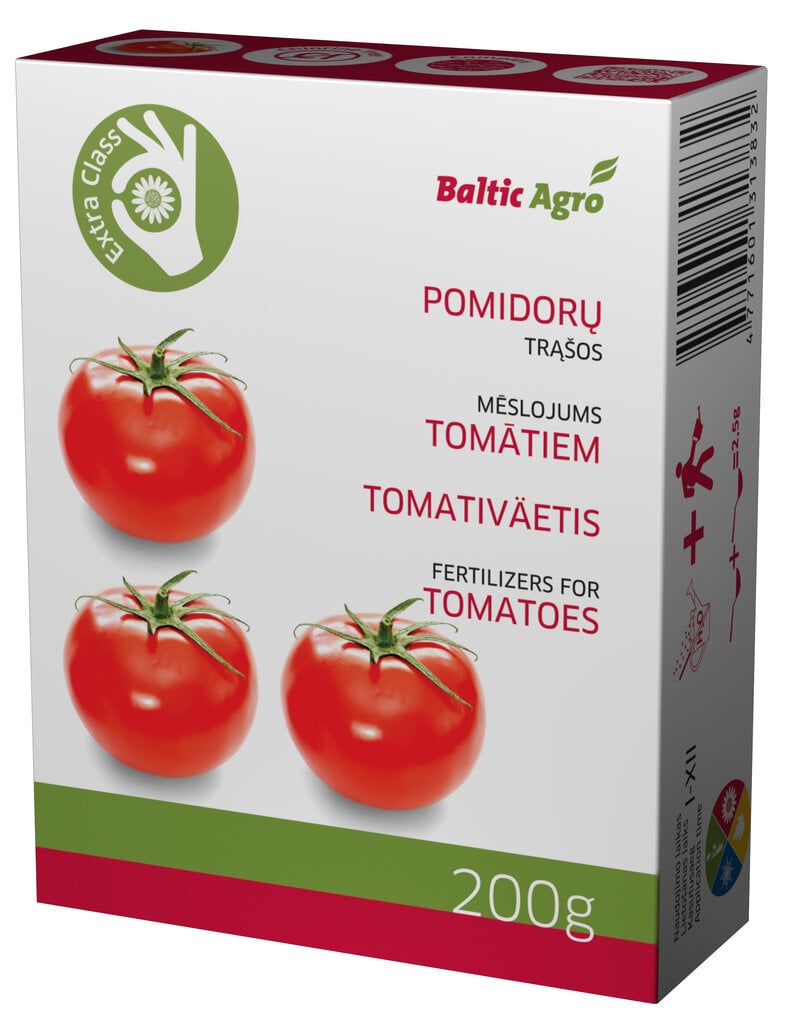 Baltic Agro Trąšos pomidorams, 200 g kaina ir informacija | Birios trąšos | pigu.lt