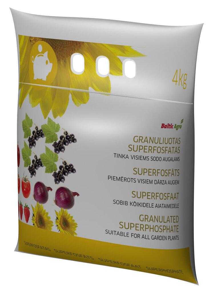 Baltic Agro granuliuotas superfosfatas, 4 kg kaina ir informacija | Birios trąšos | pigu.lt