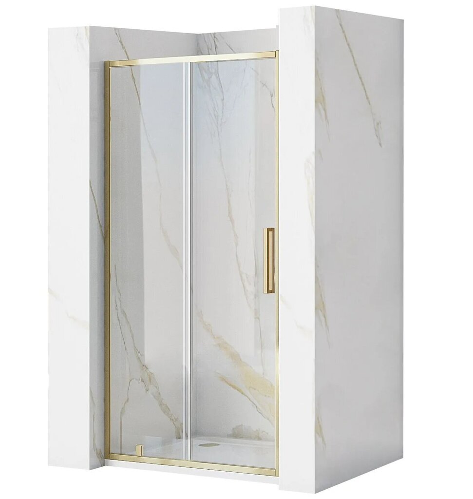 Dušo durys REA Rapid Slide Gold, 100,110,120,130,140,150 cm kaina ir informacija | Dušo durys ir sienelės | pigu.lt
