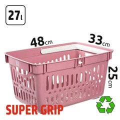 Prekybinis krepšelis SUPER GRIP, 27l цена и информация | Сумки для покупок | pigu.lt