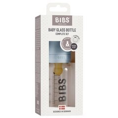 Stiklinis maitinimo buteliukas Bibs, 110 ml, 0+ mėn kaina ir informacija | Buteliukai kūdikiams ir jų priedai | pigu.lt