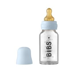 Stiklinis maitinimo buteliukas Bibs, 110 ml, 0+ mėn kaina ir informacija | Buteliukai kūdikiams ir jų priedai | pigu.lt