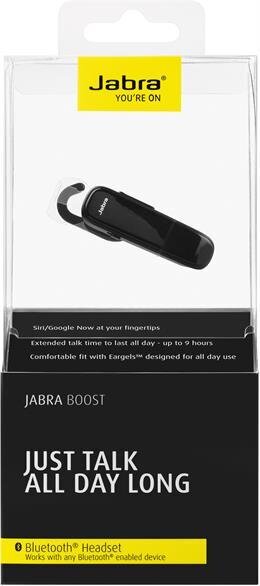 Jabra Boost laisvų rankų įranga, Juoda цена и информация | Laisvų rankų įranga | pigu.lt