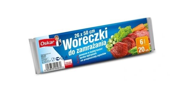 Oskar maišeliai, 20 vnt. kaina ir informacija | Virtuvės įrankiai | pigu.lt