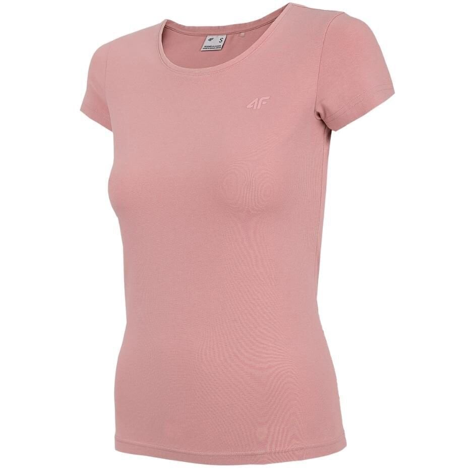 Marškinėliai moterims 4F, rožiniai kaina ir informacija | Marškinėliai moterims | pigu.lt