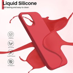 Чехол Liquid Silicone 1.5mm Xiaomi Redmi A1 красный цена и информация | Чехлы для телефонов | pigu.lt