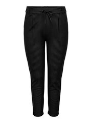 Женские брюки Only Carmakoma, 15284035*32, черный/белый цвет, 5715366372948 цена и информация | Женские брюки  | pigu.lt