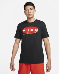 Мужская футболка Nike, DX0969*010, черный/красный цвет, 196151242175 цена и информация | Футболка мужская | pigu.lt