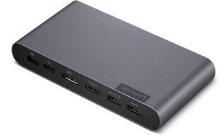 Lenovo Dockingstation USB-C USBC HDMI,DP (40B30090EU) цена и информация | Адаптеры, USB-разветвители | pigu.lt