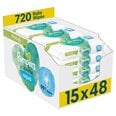 Влажные салфетки Pampers Harmonie Aqua, 15 x 48 шт.