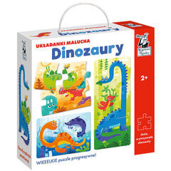 Mažylių dėlionės Dinozaurai Kapitan Nauka, KS0678, 13 d. kaina ir informacija | Lavinamieji žaislai | pigu.lt