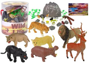 Figūrėlių rinkinys Safari gyvūnai, 34 el. kaina ir informacija | Žaislai berniukams | pigu.lt