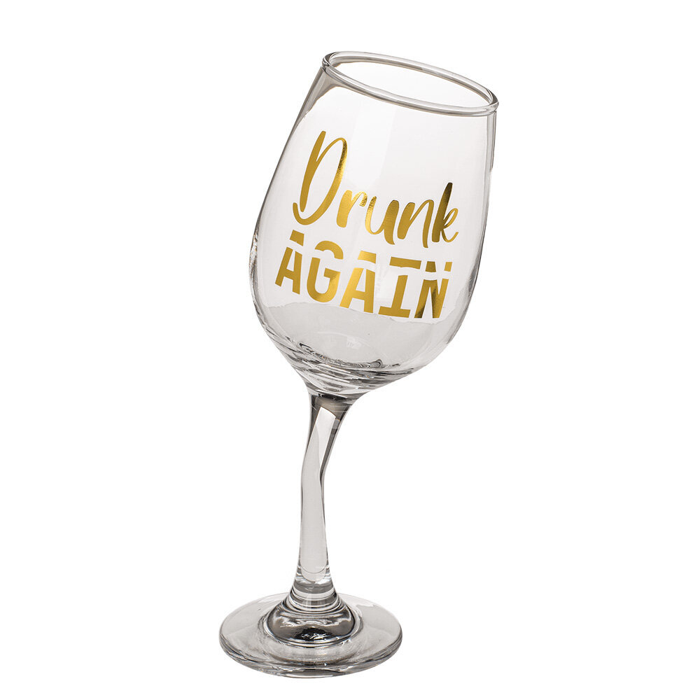 Vyno taurė Drunk again, 420 ml цена и информация | Originalūs puodeliai | pigu.lt