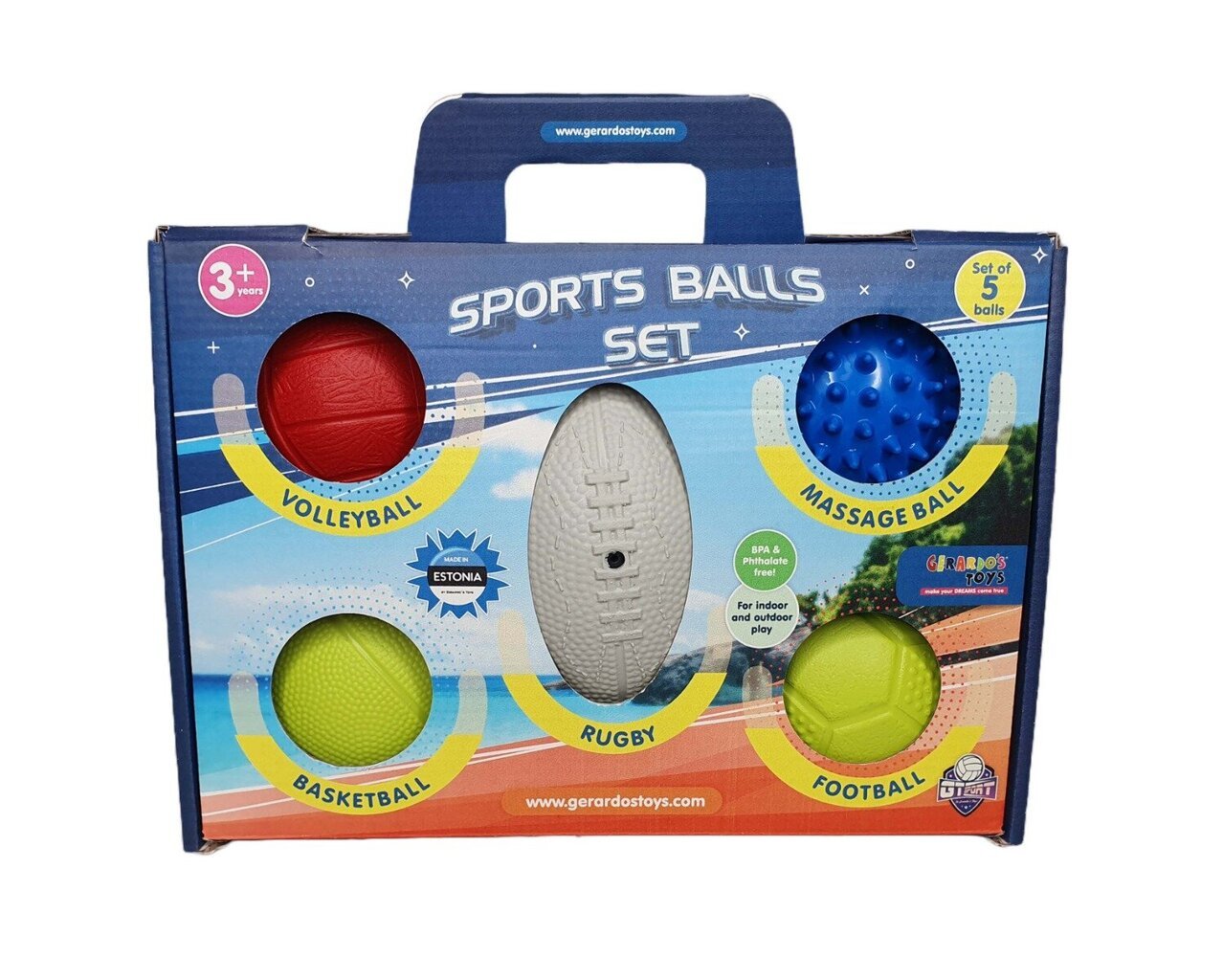 Sporto kamuoliukų rinkinys Gerardos Toys kaina ir informacija | Lauko žaidimai | pigu.lt