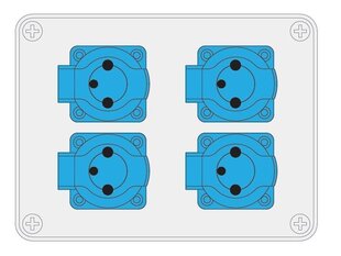 R-BOX 190 4x230V распределительный щит - B.1203 цена и информация | Выключатели, розетки | pigu.lt