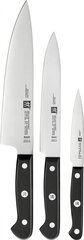 ZWILLING 36130-003-0 Set de 3 Couteaux, Acier Inoxydable, Noir, 34 x 14 x 3 см 3 шт. Набор ножей цена и информация | Ножи и аксессуары для них | pigu.lt