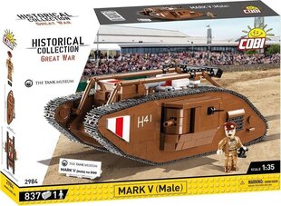 Surenkamas modelis Britų tankas Mark V Cobi, 2984, 837 d. цена и информация | Конструкторы и кубики | pigu.lt