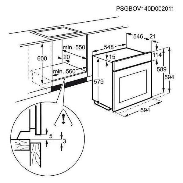 Electrolux EOC5751FOV kaina ir informacija | Orkaitės | pigu.lt