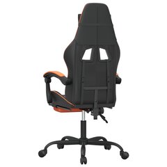 Žaidimų kėdė, Dirbtinė oda, juoda/oranžinė spalva kaina ir informacija | Biuro kėdės | pigu.lt