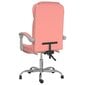 Atlošiama biuro kėdė, Dirbtinė oda, rožinė kaina ir informacija | Biuro kėdės | pigu.lt