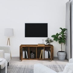 Televizoriaus spintelė, Apdirbta mediena, 100x35x40cm, dūminio ąžuolo spalva kaina ir informacija | TV staliukai | pigu.lt