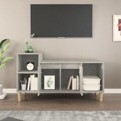 Televizoriaus spintelė, Apdirbta mediena, 100x35x55cm, betono pilka kaina ir informacija | TV staliukai | pigu.lt