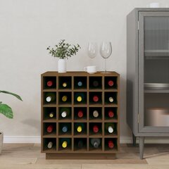 Vyno spintelė, medaus ruda, 55,5x34x61cm kaina ir informacija | Virtuvinės spintelės | pigu.lt