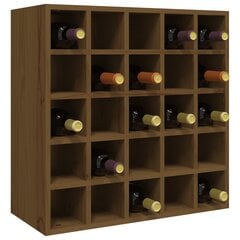 Vyno spintelė, medaus ruda, 56x25x56cm kaina ir informacija | Virtuvinės spintelės | pigu.lt