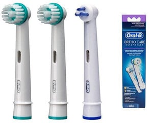 Комплект насадок для зубной щётки Braun Ortho Care Kit цена и информация | Насадки для электрических зубных щеток | pigu.lt
