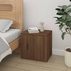 Naktinės spintelės, Apdirbta mediena, 2vnt., 50x39x47cm, ruda ąžuolo spalva kaina ir informacija | Spintelės prie lovos | pigu.lt