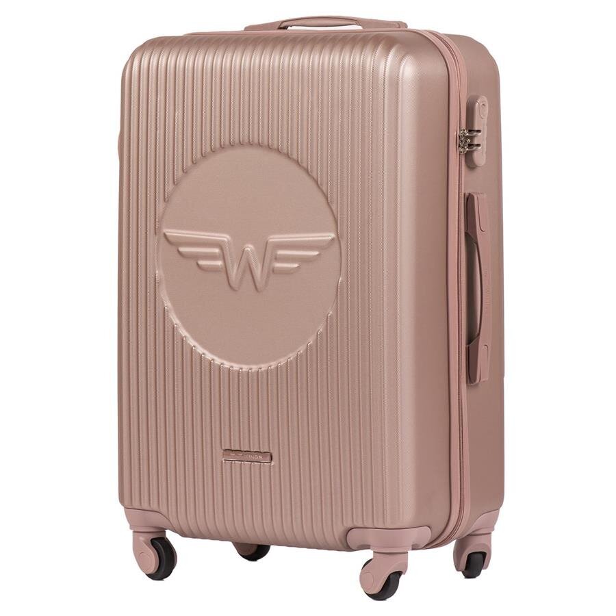 Vidutinio dydžio šviesiai rožinis lagaminas Wings SWL01 M kaina | pigu.lt