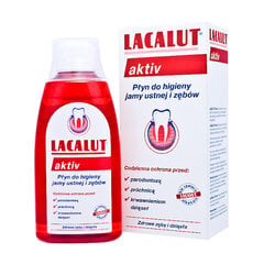 Aktyvus burnos skalavimo skystis Lacalut, 300 ml цена и информация | Зубные щетки, пасты | pigu.lt