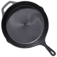 Круглая сковорода, черная, 30 см цена и информация | Cковородки | pigu.lt