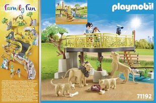 71192 PLAYMOBIL® Family Fun, Liūtai lauko aptvare kaina ir informacija | Konstruktoriai ir kaladėlės | pigu.lt