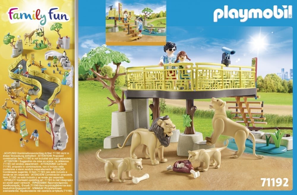 71192 PLAYMOBIL® Family Fun, Liūtai lauko aptvare цена и информация | Konstruktoriai ir kaladėlės | pigu.lt