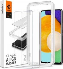 Apsauginis stiklas Spigen AlignMaster Glas tR 2-Pack Samsung Galaxy A53 5G kaina ir informacija | Apsauginės plėvelės telefonams | pigu.lt