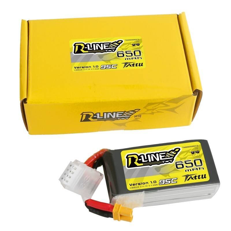 Tattu baterija LiPo Gens Ace 650mAh 11.1V 95C 3S1P XT30 kaina ir informacija | Akumuliatoriai | pigu.lt