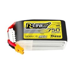 Tattu baterija Gens Ace R-Line 750MAH 14,8V 95C 4S1P XT30 kaina ir informacija | Akumuliatoriai | pigu.lt