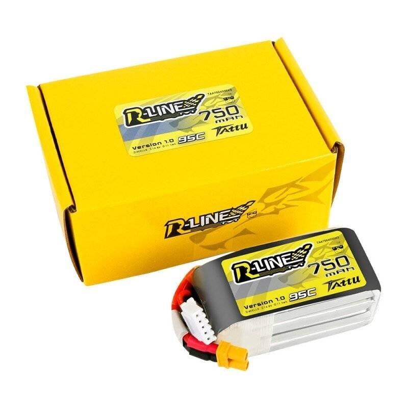 Tattu baterija Gens Ace R-Line 750MAH 14,8V 95C 4S1P XT30 kaina ir informacija | Akumuliatoriai | pigu.lt