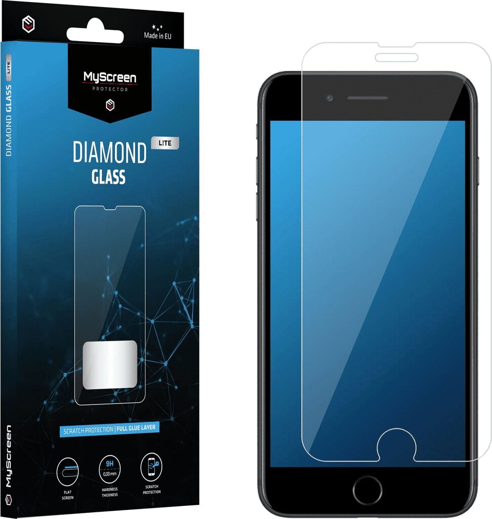 Apsauginis stiklas MS Diamond Glass Lite iPhone 7/8/SE2020 kaina ir informacija | Apsauginės plėvelės telefonams | pigu.lt