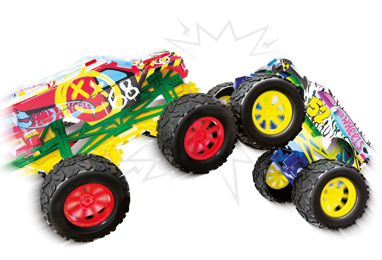 Surenkamas automobilis Hot Wheels Monster Truck Maker Kitz Bladez kaina ir informacija | Konstruktoriai ir kaladėlės | pigu.lt