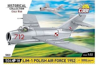 Konstruktorius Cobi Historical Collection Cold War LIM-1 Lenkijos oro pajėgų naikintuvas, 504d kaina ir informacija | Konstruktoriai ir kaladėlės | pigu.lt