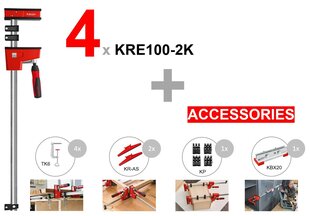 Bessey įrankių rinkinys KRE-SET-A цена и информация | Механические инструменты | pigu.lt