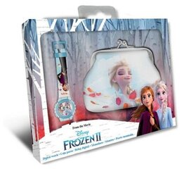 Цифровые часы Frozen + кошелек цена и информация | Аксессуары для детей | pigu.lt