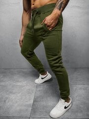Sportinės kelnės vyrams J.Style Fleece Green 68XW01-29 68XW01-29, žalios kaina ir informacija | Sportinė apranga vyrams | pigu.lt