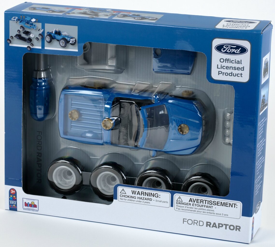 Automatinio surinkimo rinkinys su atsuktuvu Klein Ford F150 Raptor kaina ir informacija | Žaislai berniukams | pigu.lt