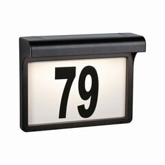Paulmann namo numeris 79 juodas kaina ir informacija | Pašto dėžutės, namo numeriai | pigu.lt