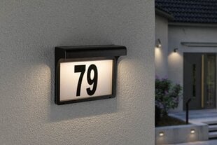 Paulmann namo numeris 79 juodas kaina ir informacija | Pašto dėžutės, namo numeriai | pigu.lt