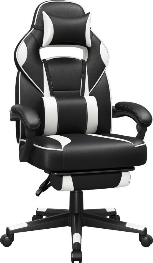 Biuro kėdė Songmics Ergo, juoda/balta kaina ir informacija | Biuro kėdės | pigu.lt